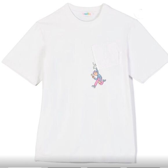 Doodles Hap & Mello Pocket Tee White 2XL NWT IN PACKAGE - Picture 1 of 6